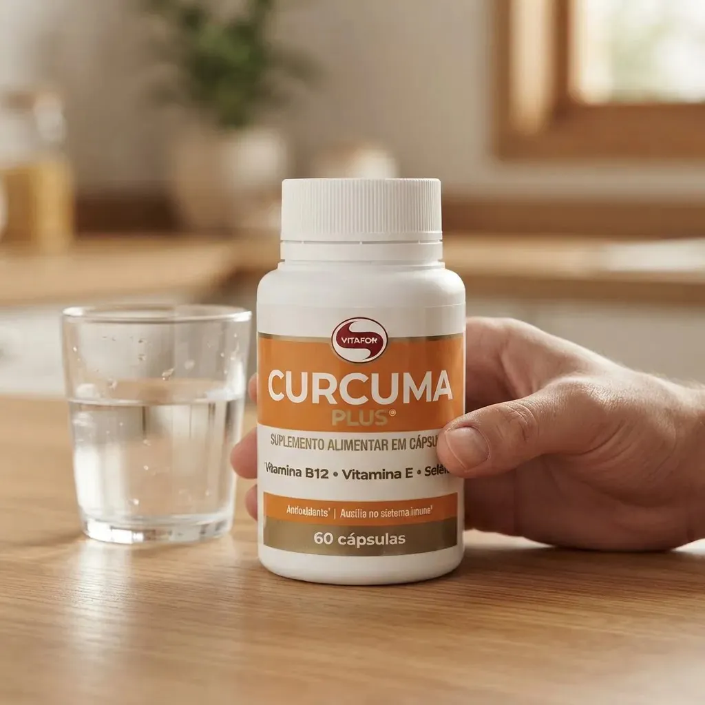 Foto 4 de Curcuma Plus Suplemento Alimentar 60 Cápsulas Vitafor
