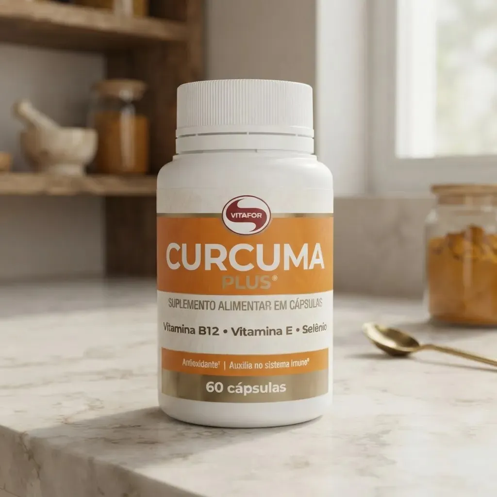 Foto 3 de Curcuma Plus Suplemento Alimentar 60 Cápsulas Vitafor